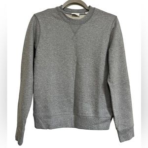 Håndværk Varsity Sweatshirt Gray Melange Peruvian Pima Cotton Men’s Small